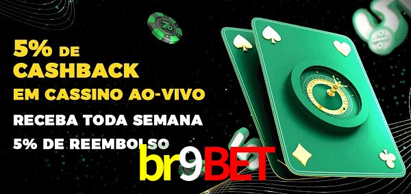Promoções do cassino ao Vivo br9bet